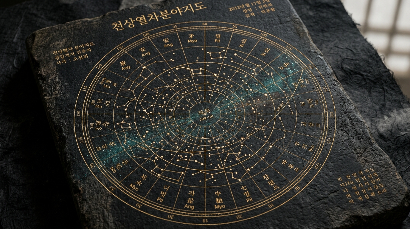 Cheonsang Yeolcha Bunya Jido (천상열차분야지도) Ancient Joseon Celestial Star Chart